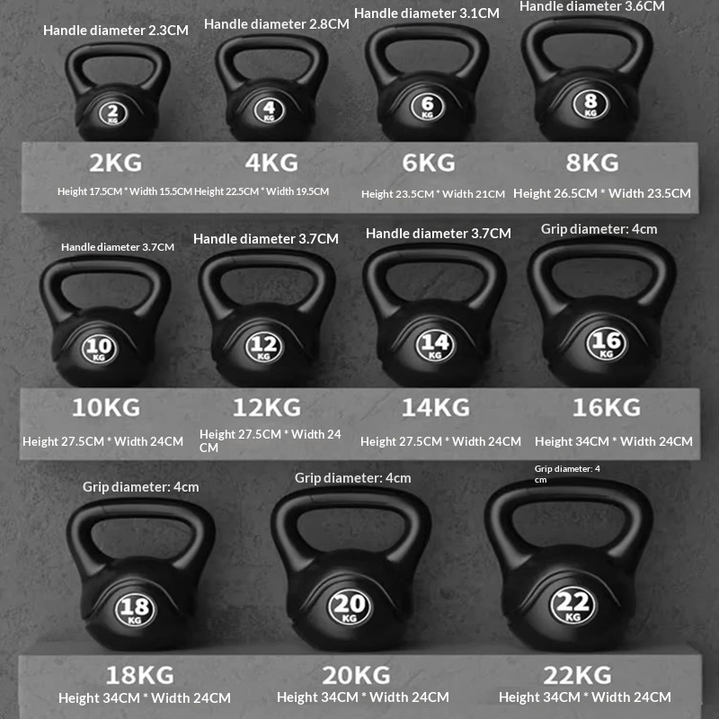 Home Gym Simple - 2026 Fitness Adjustable 8kg Kettlebell Ergonomic