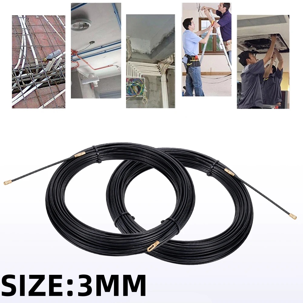 Cable Pulley System - 3mm 5M-40M Nylon Cable Puller Electrician