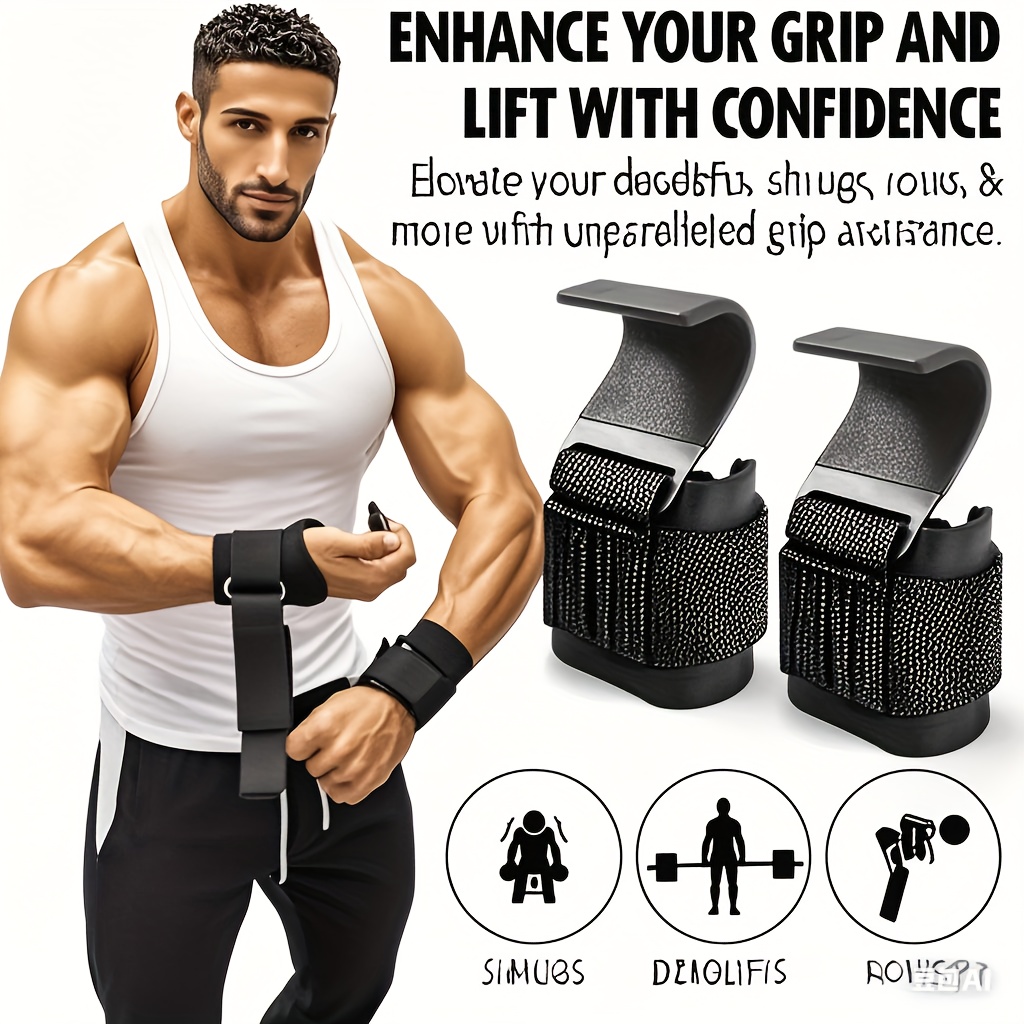 Weight Lifting Hook Grips With - огляд і ціна Lifting Straps Wrist