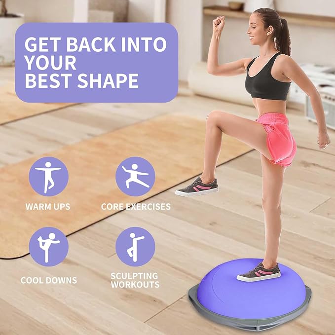 70cm Bosu Balance Ball, Anti-S - огляд і ціна Home Gym Fitness