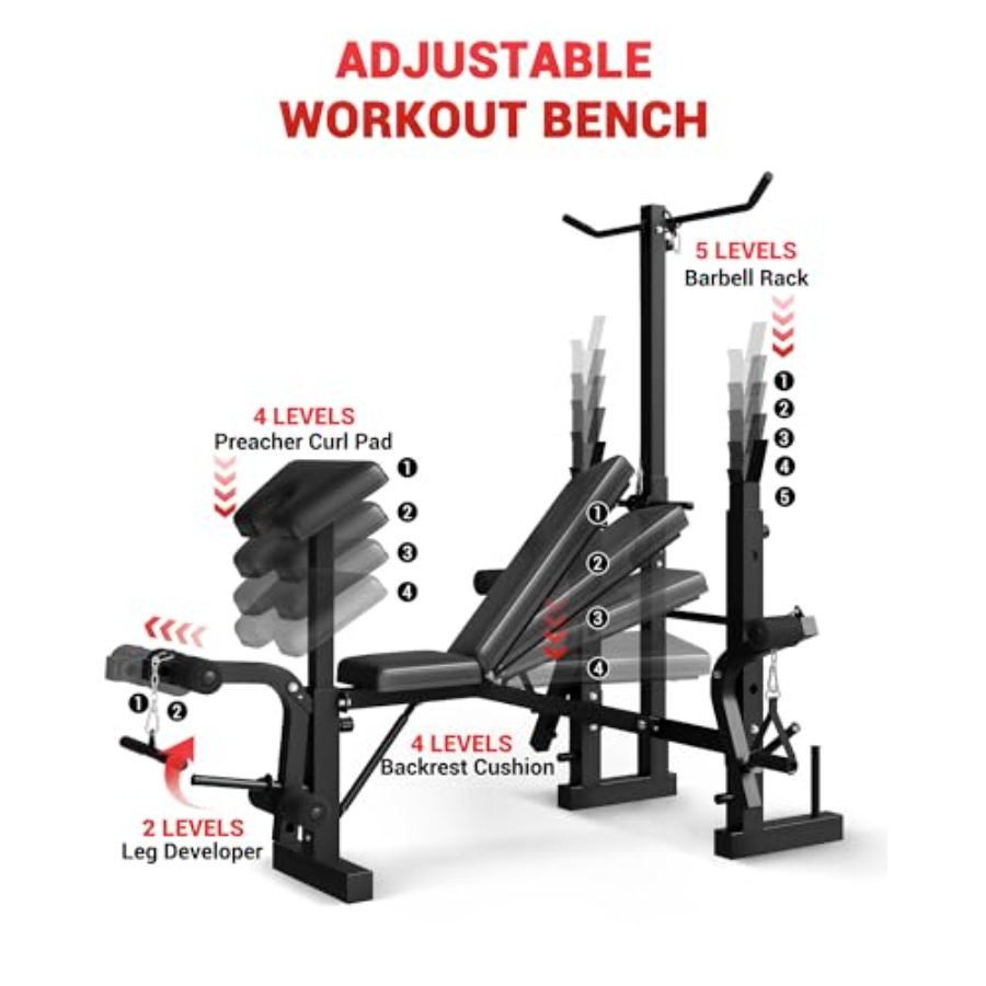 Home Gym 8-in-1 Foldable Weigh - огляд і ціна Home Gym Leg Extension