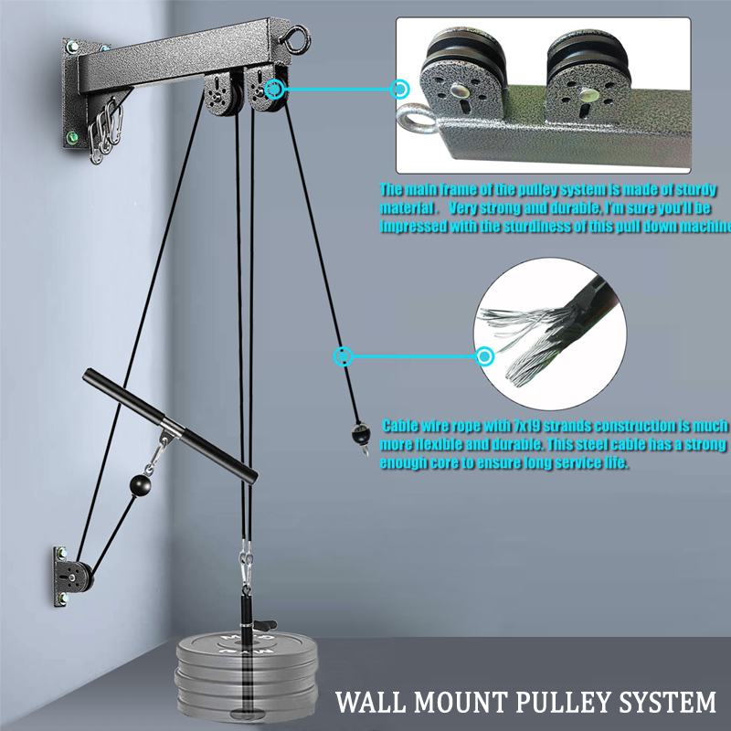Wall-Mounted Gym Pulley System - огляд і ціна Cable Pulley System