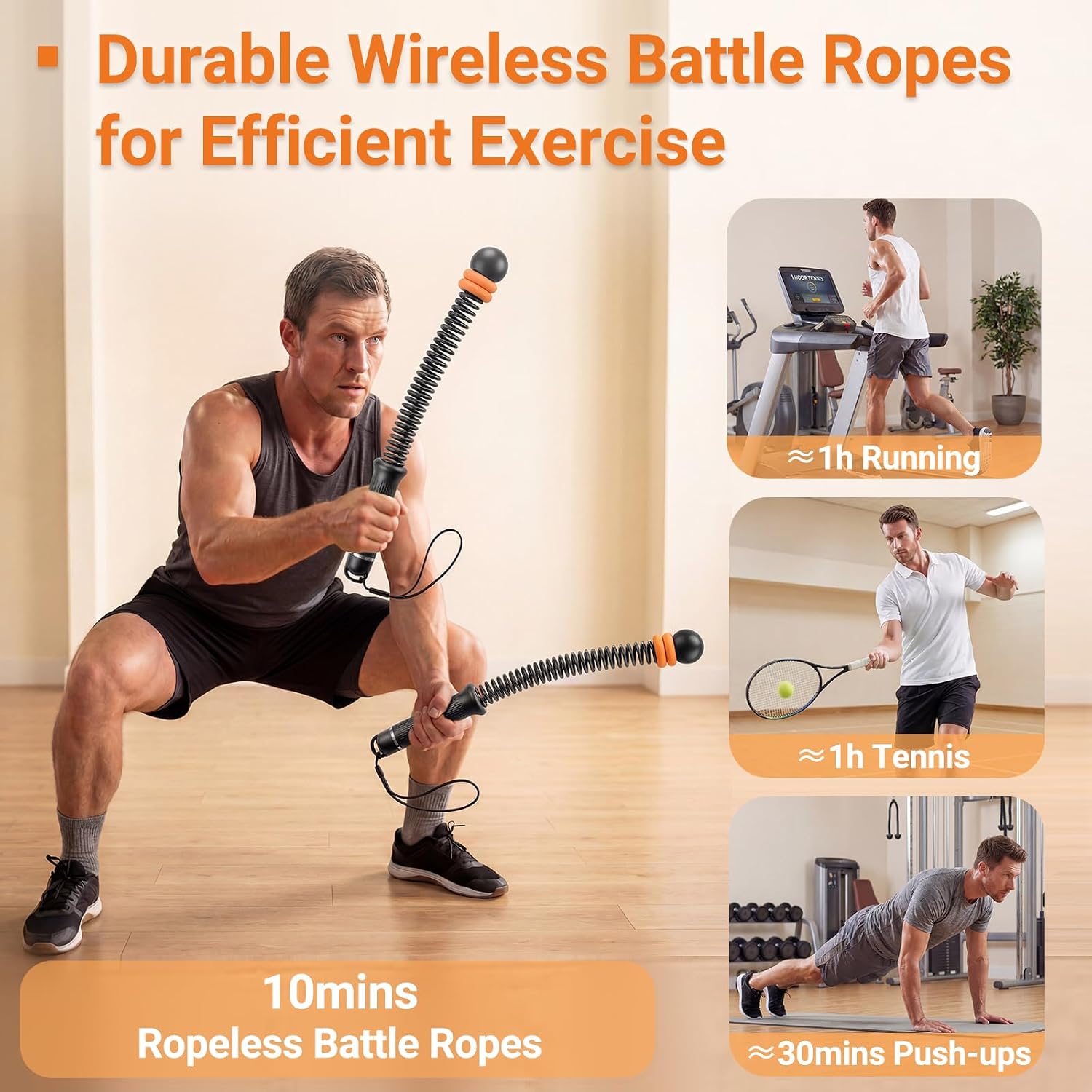 Adjustable Ropeless Battle Rop - огляд і ціна Home Gym Fitness