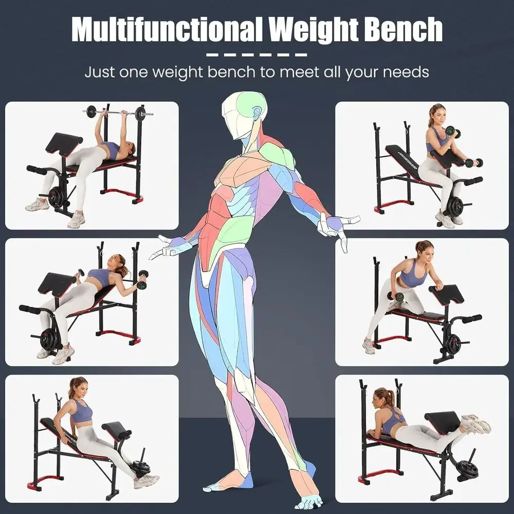 8-in-1 Adjustable Weight Bench - огляд і ціна Home Gym Leg Extension