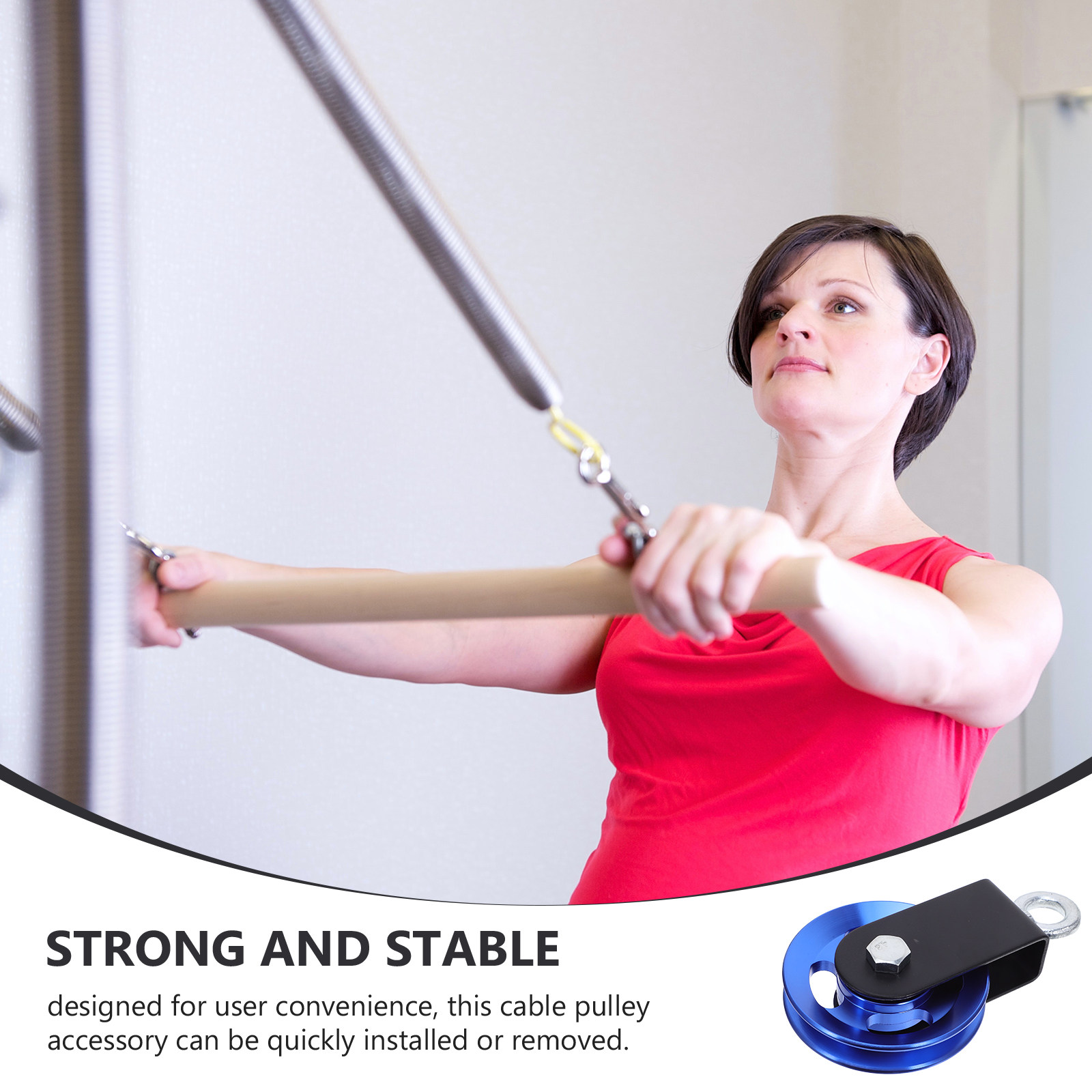Blue Aluminum Cable Pulley Whe - огляд і ціна Home Gym Equipment Diy