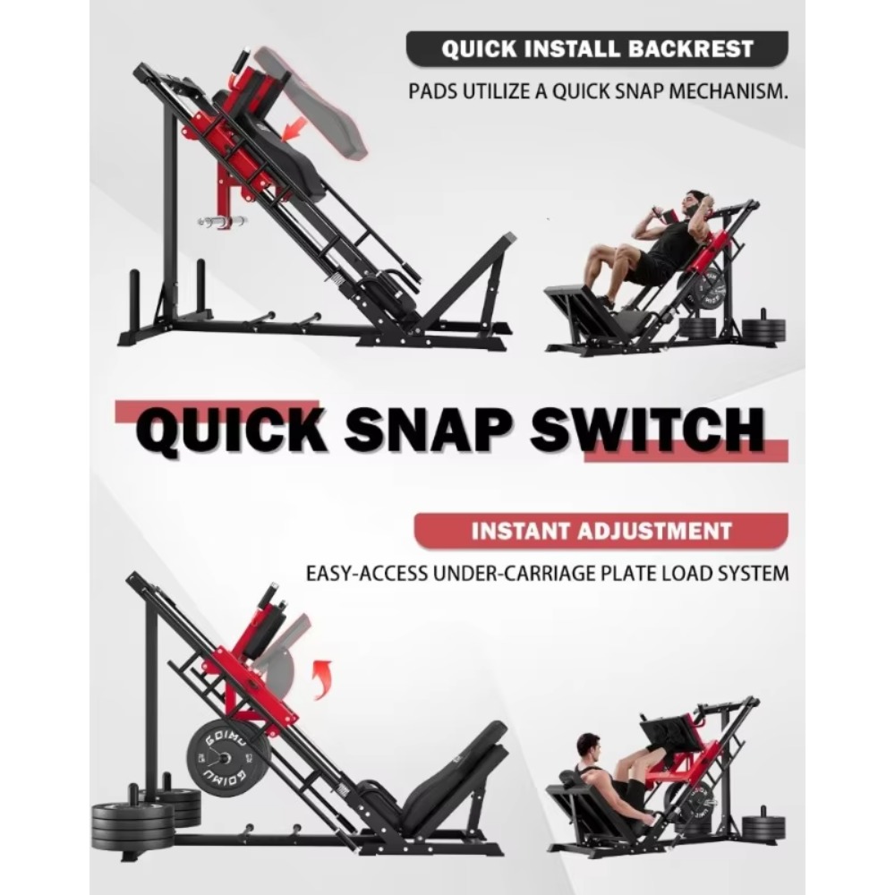 3-in-1 Leg Press Hack Squat Ma - огляд і ціна Home Gym Quad