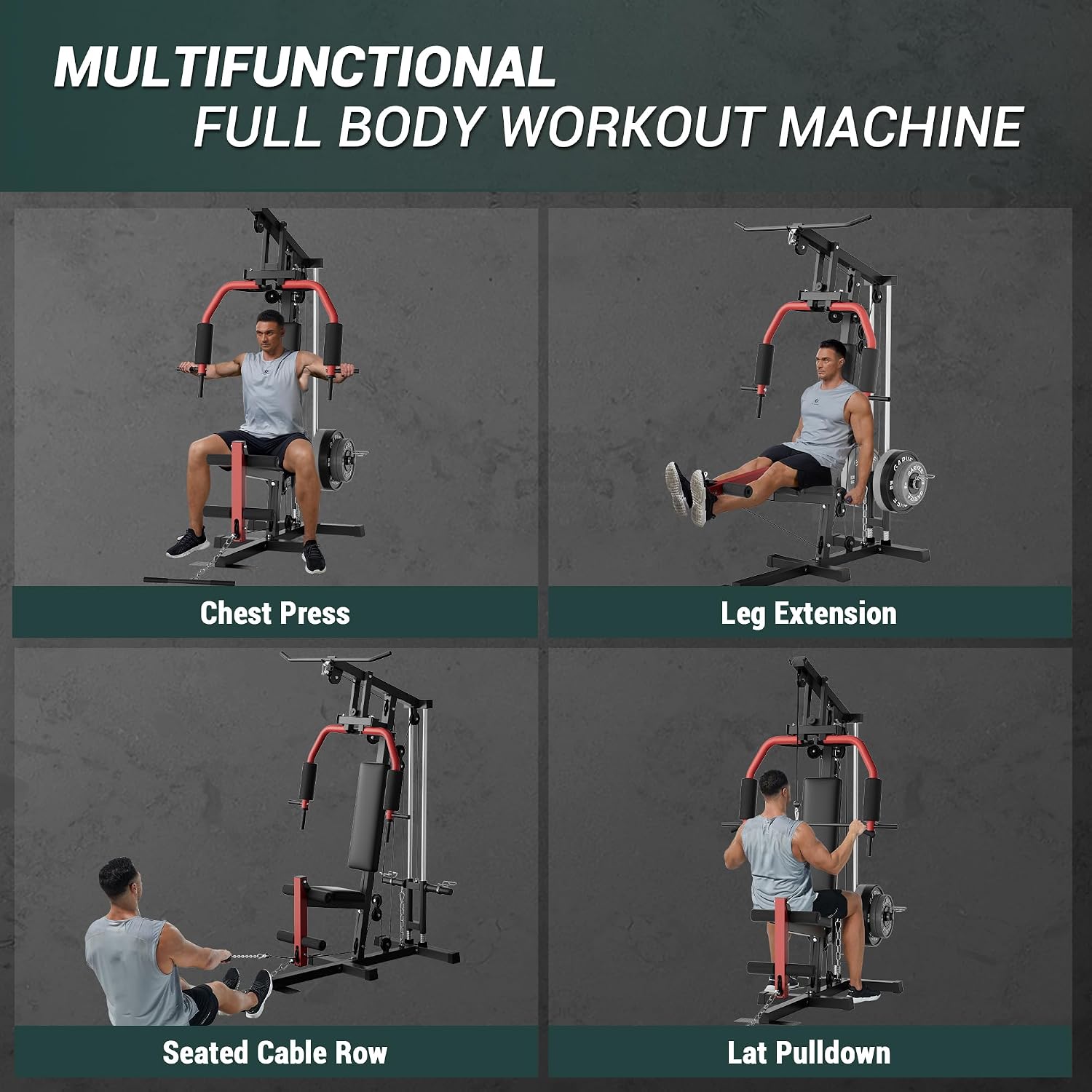 Full-Body Home Gym Machine wit - огляд і ціна Home Gym Leg Extension