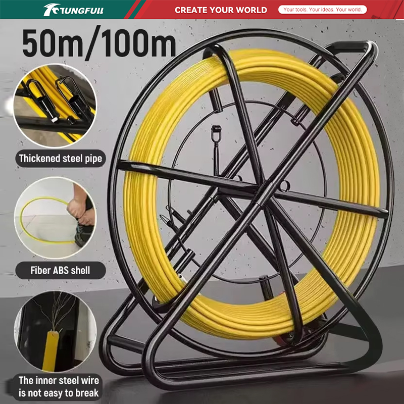 TUNGFULL 50M 100M Fiberglass C - огляд і ціна Cable Pulley System