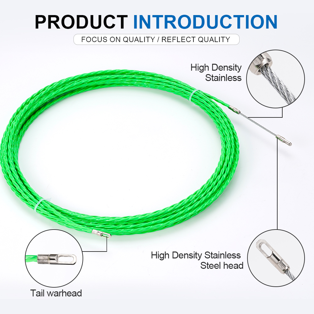 4MM Fiberglass Fish Tape Cable - огляд і ціна Cable Pulley System