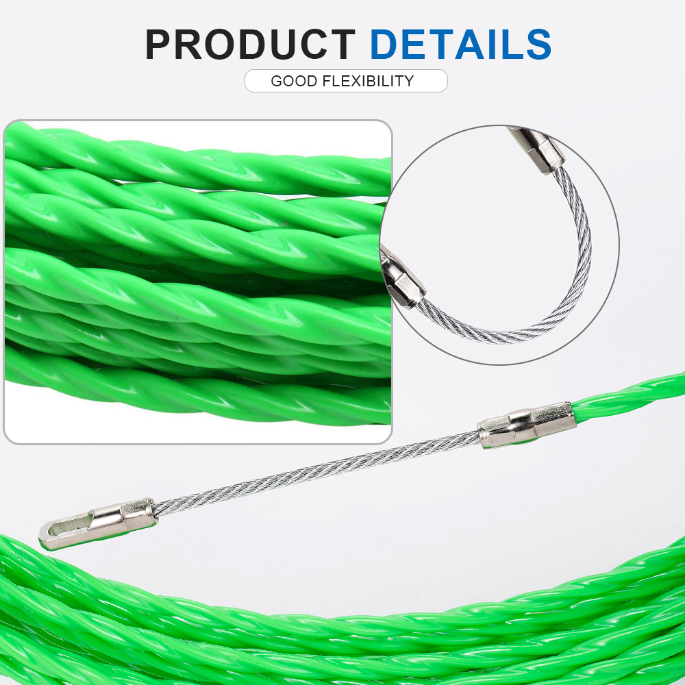 4MM Fiberglass Fish Tape Cable - огляд і ціна Cable Pulley System