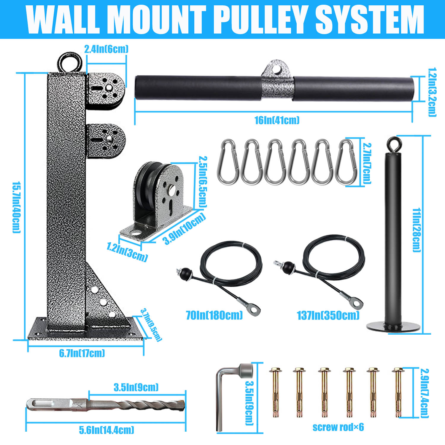 Fitness Wall Mounted Pulley Sy - огляд і ціна Cable Pulley System