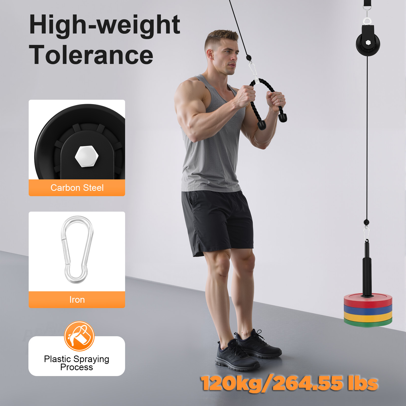 120kg Cable Pull Fitness Syste - огляд і ціна Cable Pulley System